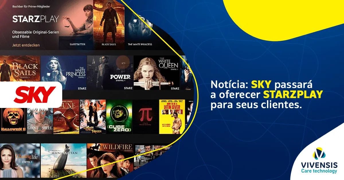 SKY passará a oferecer Starzplay!